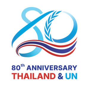 ตัวอย่างงานของ Learn Studio จากการประกวดออกแบบตราสัญลักษณ์ 80 ปี การเป็นสมาชิกสหประชาชาติของประเทศไทย