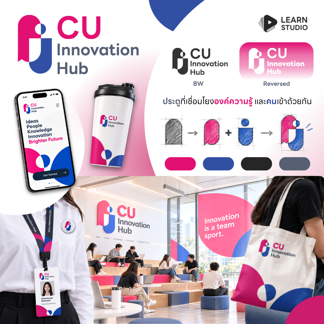 ผลงานประกวดตราสัญลักษณ์ CU